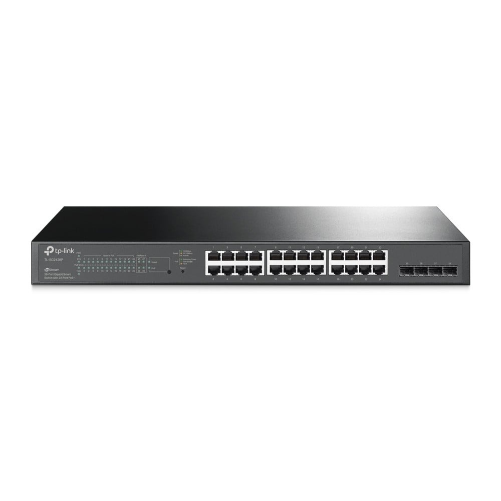 TP-LINK TP-Link JetStream TL-SG2428P switch di rete Gestito L2/L2+ Gigabit Ethernet (10/100/1000) Supporto Power over Ethernet (PoE) 1U Nero - RETI | TecnoCARE.net Sabaudia, Latina, Terracina, San Felice Circeo e Pontinia