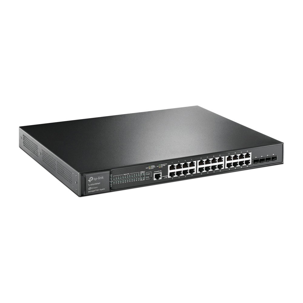 TP-LINK TP-Link JetStream TL-SG3428XMP switch di rete Gestito L2+ Gigabit Ethernet (10/100/1000) Supporto Power over Ethernet (PoE) 1U Nero - RETI | TecnoCARE.net Sabaudia, Latina, Terracina, San Felice Circeo e Pontinia
