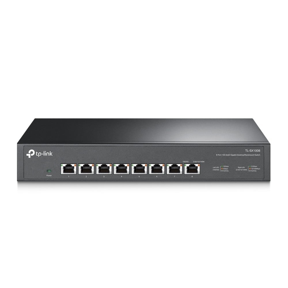 TP-LINK TP-Link TL-SX1008 switch di rete Non gestito 10G Ethernet (100/1000/10000) 1U Nero - RETI | TecnoCARE.net Sabaudia, Latina, Terracina, San Felice Circeo e Pontinia
