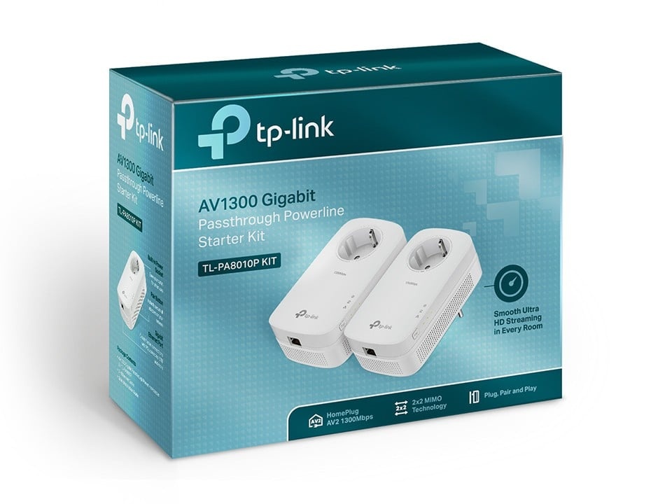 TP-LINK TP-Link TL-PA8010P KIT adattatore di rete PowerLine 1300 Mbit/s Collegamento ethernet LAN Bianco 2 pz - RETI | TecnoCARE.net Sabaudia, Latina, Terracina, San Felice Circeo e Pontinia