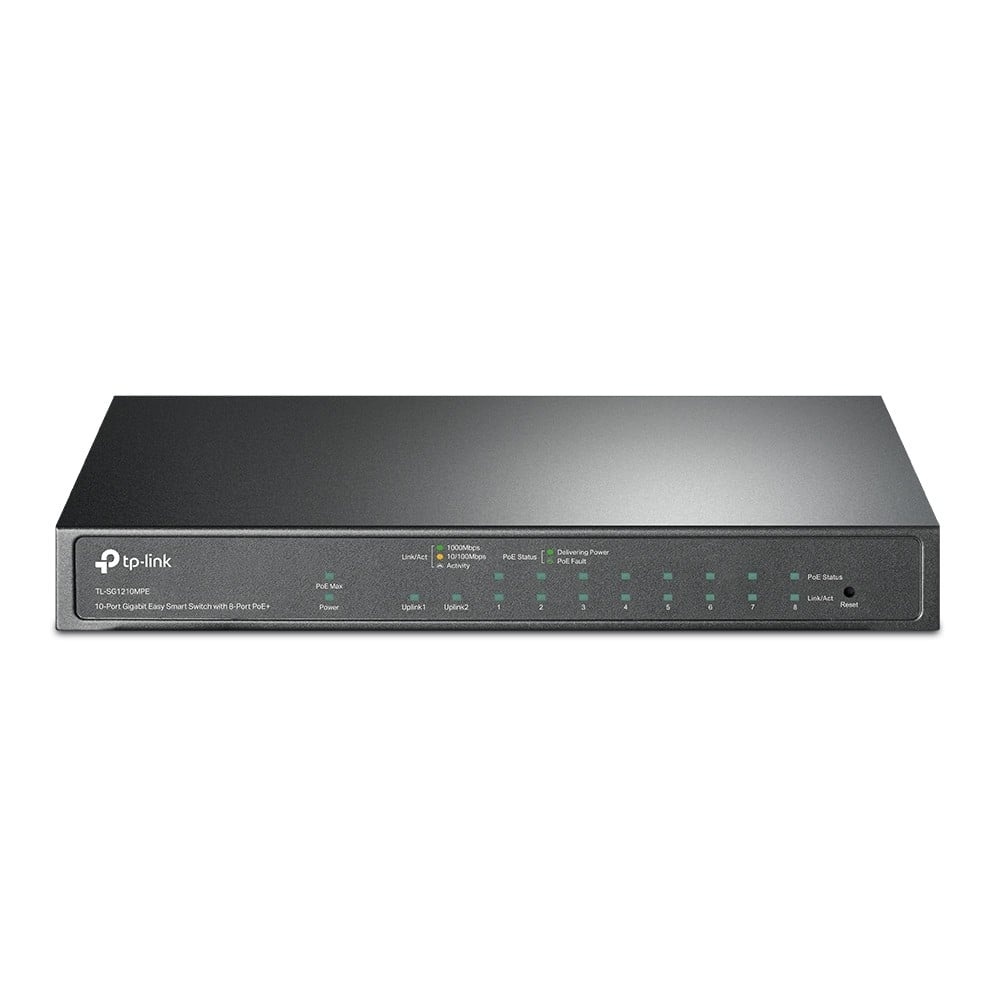 TP-LINK TP-Link TL-SG1210MPE switch di rete Gestito L2 Gigabit Ethernet (10/100/1000) Supporto Power over Ethernet (PoE) Nero - RETI | TecnoCARE.net Sabaudia, Latina, Terracina, San Felice Circeo e Pontinia