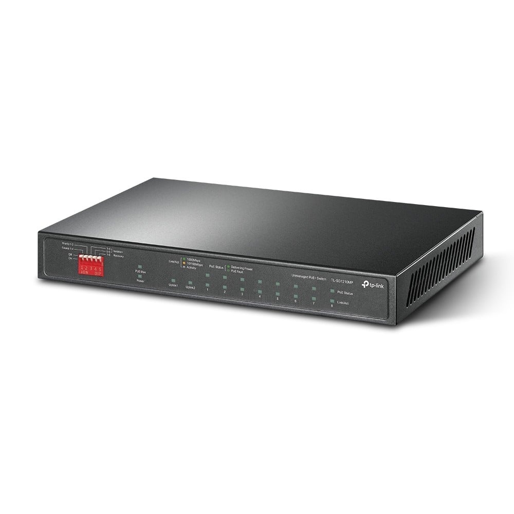 TP-LINK TP-Link TL-SG1210MP switch di rete Non gestito Gigabit Ethernet (10/100/1000) Supporto Power over Ethernet (PoE) Nero - RETI | TecnoCARE.net Sabaudia, Latina, Terracina, San Felice Circeo e Pontinia