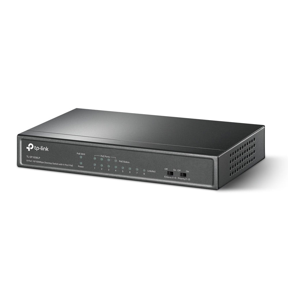 TP-LINK TP-Link TL-SF1008LP switch di rete Non gestito Fast Ethernet (10/100) Supporto Power over Ethernet (PoE) Nero - RETI | TecnoCARE.net Sabaudia, Latina, Terracina, San Felice Circeo e Pontinia