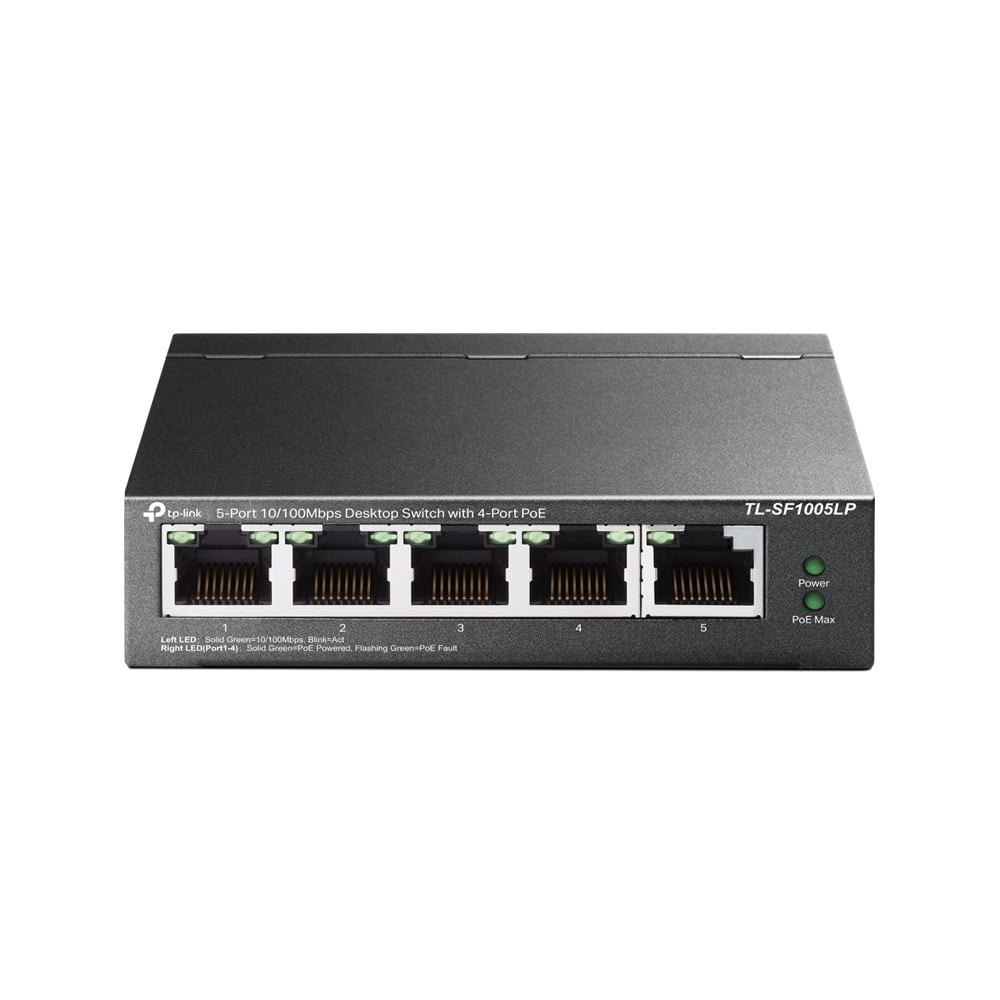TP-LINK TP-Link TL-SF1005LP switch di rete Non gestito Fast Ethernet (10/100) Supporto Power over Ethernet (PoE) Nero - RETI | TecnoCARE.net Sabaudia, Latina, Terracina, San Felice Circeo e Pontinia