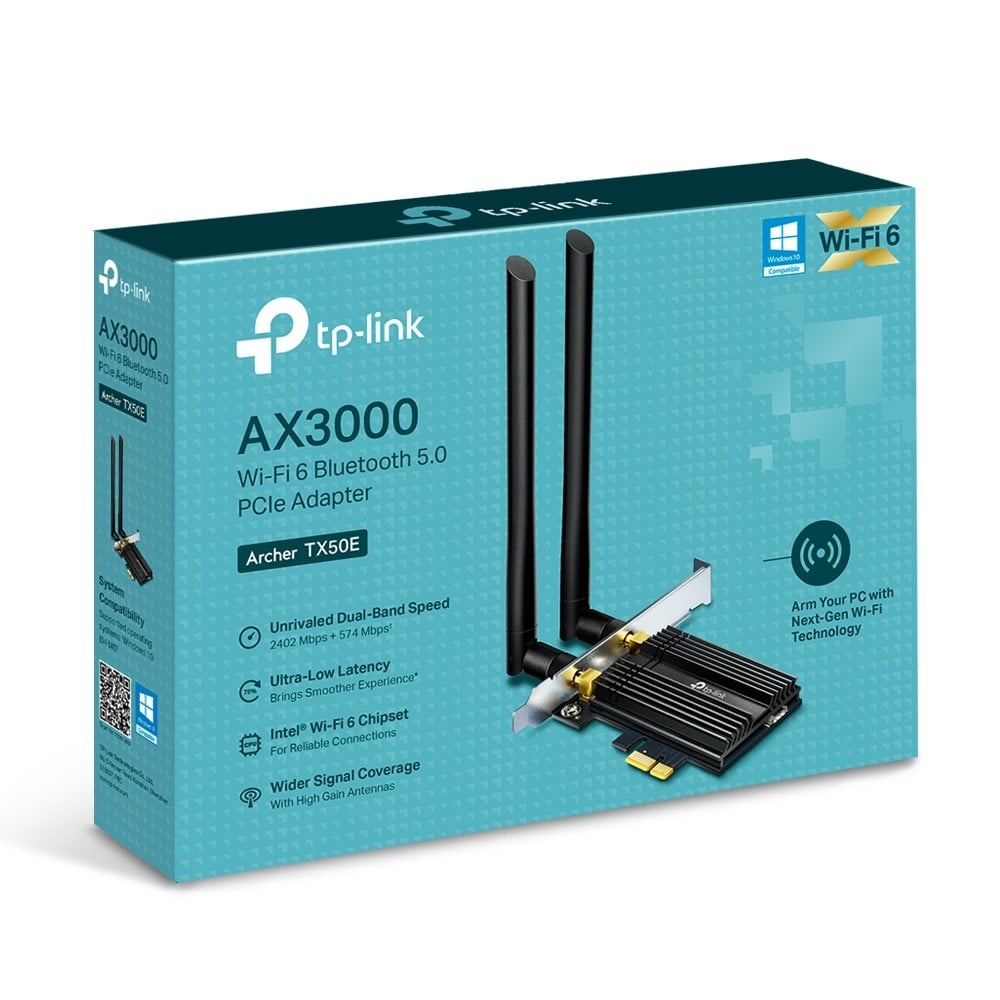 TP-LINK TP-Link Archer TX50E WLAN / Bluetooth 2402 Mbit/s - COMPONENTI | TecnoCARE.net Sabaudia, Latina, Terracina, San Felice Circeo e Pontinia