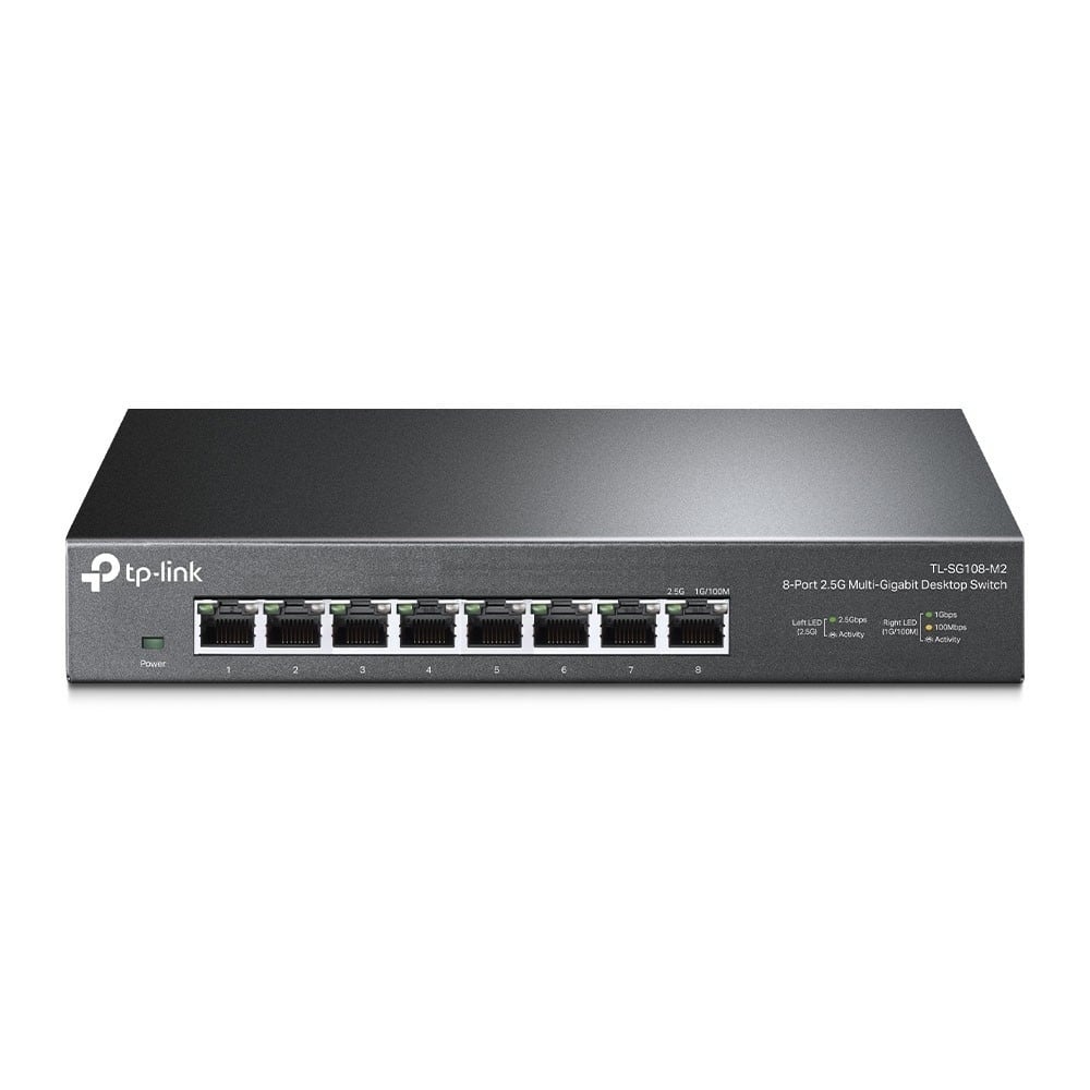 TP-LINK TP-Link TL-SG108-M2 switch di rete Non gestito 2.5G Ethernet (100/1000/2500) Nero - RETI | TecnoCARE.net Sabaudia, Latina, Terracina, San Felice Circeo e Pontinia