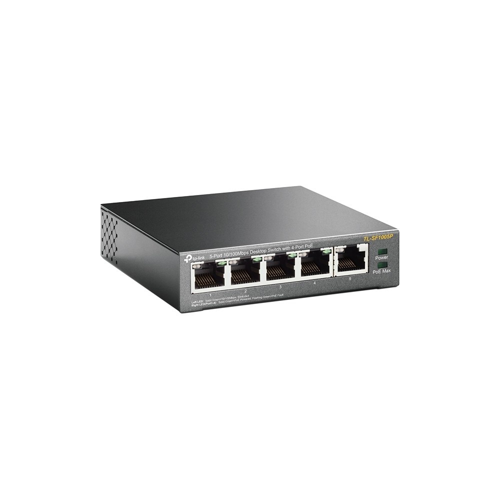 TP-LINK TP-Link TL-SF1005P switch di rete Non gestito Fast Ethernet (10/100) Supporto Power over Ethernet (PoE) Nero - RETI | TecnoCARE.net Sabaudia, Latina, Terracina, San Felice Circeo e Pontinia