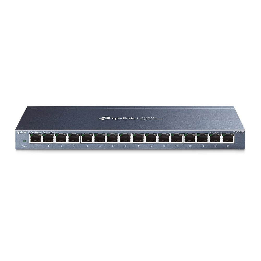 TP-LINK TP-Link TL-SG116 switch di rete Non gestito Gigabit Ethernet (10/100/1000) Nero - RETI | TecnoCARE.net Sabaudia, Latina, Terracina, San Felice Circeo e Pontinia