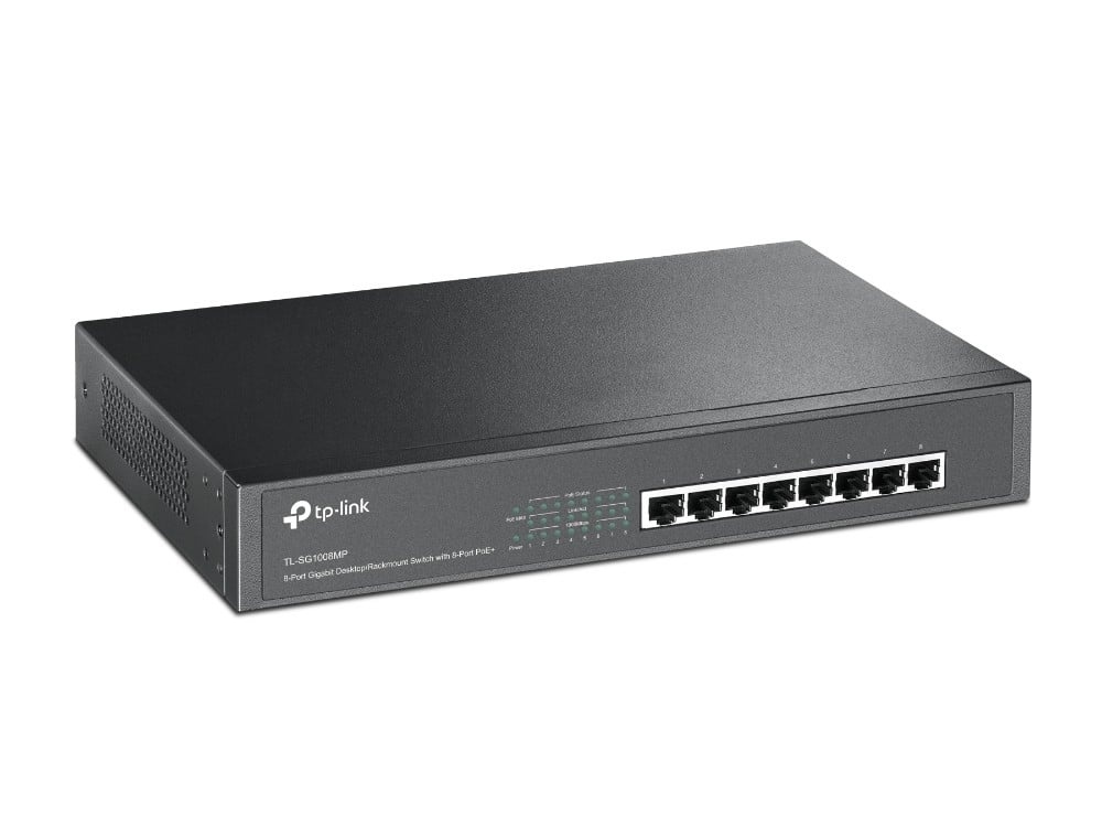 TP-LINK TP-Link TL-SG1008MP switch di rete Non gestito Gigabit Ethernet (10/100/1000) Supporto Power over Ethernet (PoE) Nero - RETI | TecnoCARE.net Sabaudia, Latina, Terracina, San Felice Circeo e Pontinia