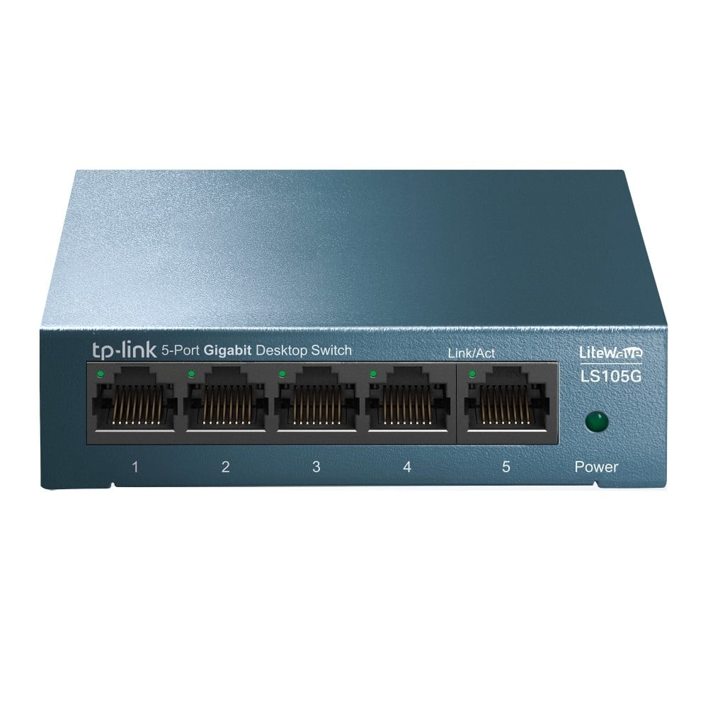TP-LINK TP-Link LS105G Non gestito Gigabit Ethernet (10/100/1000) Blu - RETI | TecnoCARE.net Sabaudia, Latina, Terracina, San Felice Circeo e Pontinia