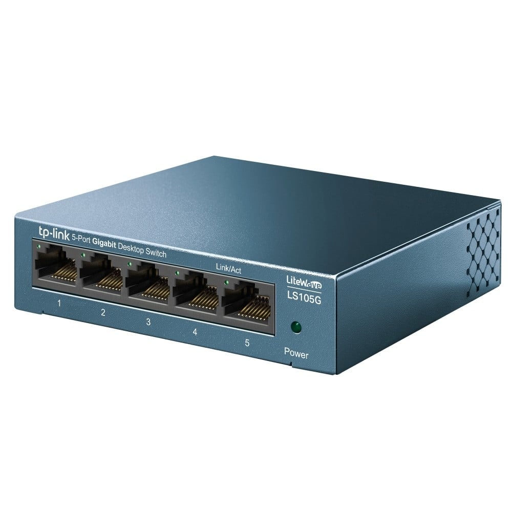 TP-LINK TP-Link LS105G Non gestito Gigabit Ethernet (10/100/1000) Blu - RETI | TecnoCARE.net Sabaudia, Latina, Terracina, San Felice Circeo e Pontinia