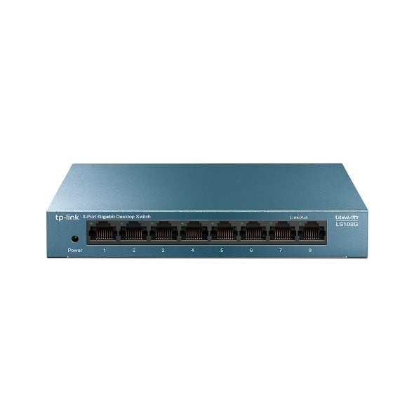 TP-LINK TP-Link LS108G switch di rete Non gestito Gigabit Ethernet (10/100/1000) Blu - RETI | TecnoCARE.net Sabaudia, Latina, Terracina, San Felice Circeo e Pontinia