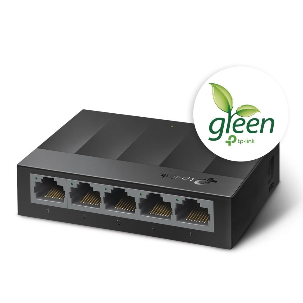 TP-LINK TP-Link LS1005G switch di rete Non gestito Gigabit Ethernet (10/100/1000) Nero - RETI | TecnoCARE.net Sabaudia, Latina, Terracina, San Felice Circeo e Pontinia