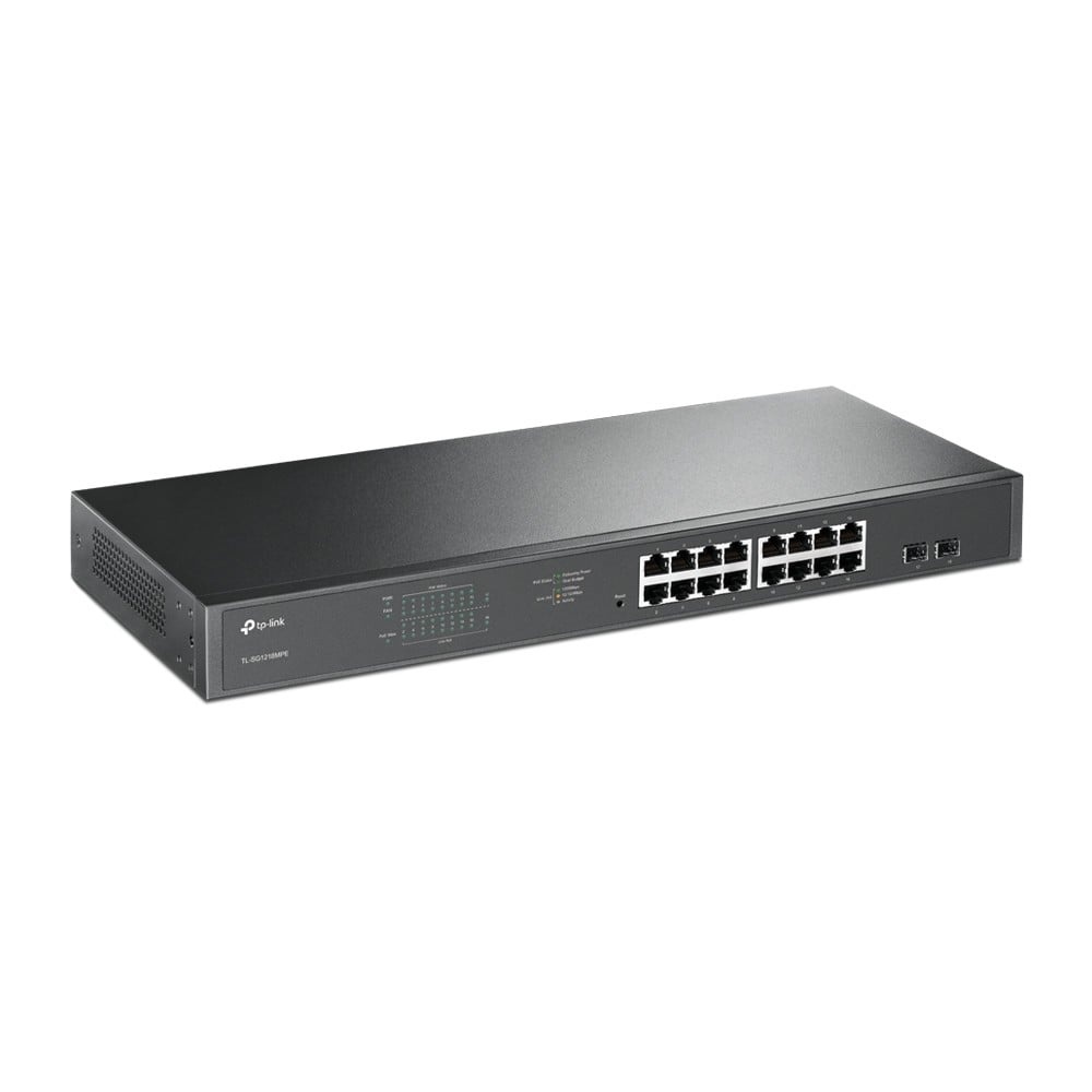 TP-LINK TP-Link TL-SG1218MPE Gestito L2 Gigabit Ethernet (10/100/1000) Supporto Power over Ethernet (PoE) 1U Nero - RETI | TecnoCARE.net Sabaudia, Latina, Terracina, San Felice Circeo e Pontinia