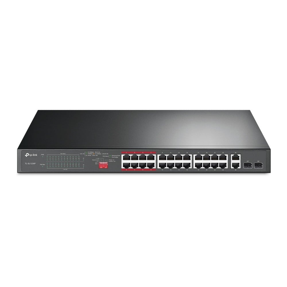 TP-LINK TP-Link TL-SL1226P Non gestito Gigabit Ethernet (10/100/1000) Supporto Power over Ethernet (PoE) 1U Grigio - RETI | TecnoCARE.net Sabaudia, Latina, Terracina, San Felice Circeo e Pontinia