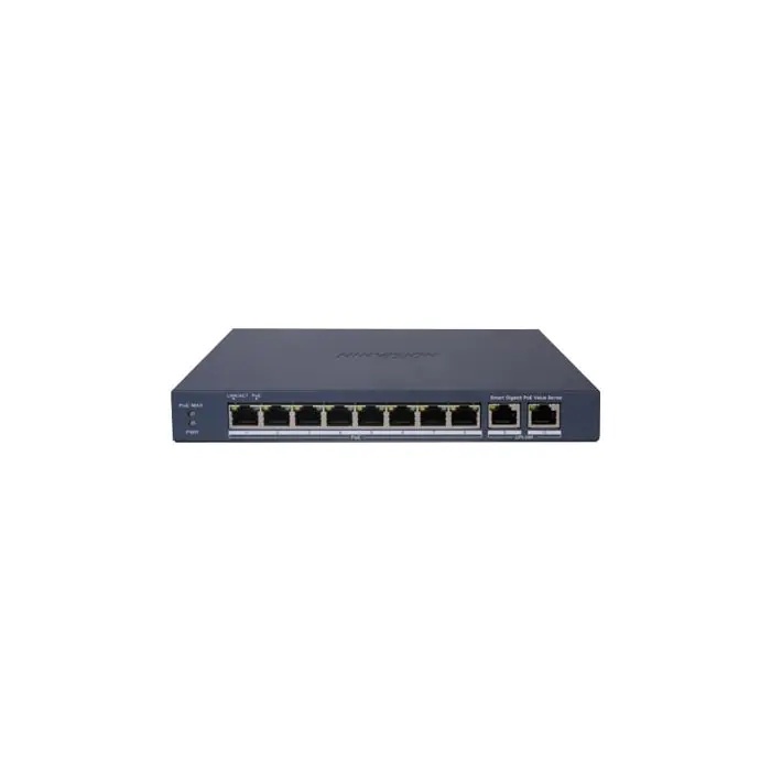 HIKVISION SWITCH HIKVISION SMART MANAGED POE GIGABIT L2, 8 GIGABIT RJ45 POE PORTS, 2 GIGABIT SFP PORT, 802.3AF - SWITCH E HUB | TecnoCARE.net Sabaudia, Latina, Terracina, San Felice Circeo e Pontinia