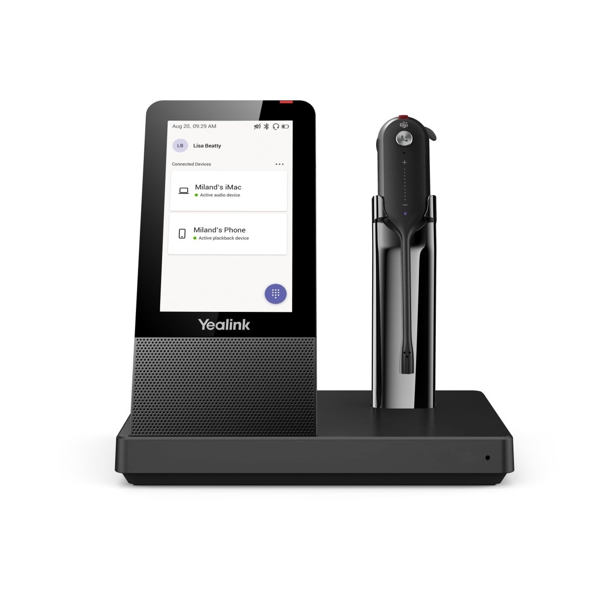 YEALINK Yealink WH67 UC Auricolare Wireless A clip, A Padiglione, Passanuca Ufficio Bluetooth Base di ricarica Nero - AUDIO E CUFFIE PORTATILI | TecnoCARE.net Sabaudia, Latina, Terracina, San Felice Circeo e Pontinia