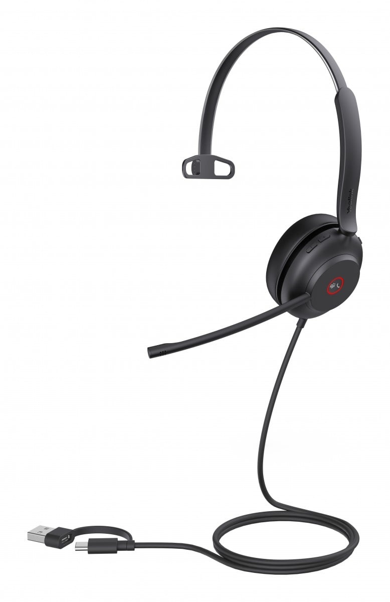 YEALINK Yealink UH37 Mono Teams Auricolare Cablato A Padiglione Ufficio USB Type-C / USB Type-A Nero - AUDIO E CUFFIE PORTATILI | TecnoCARE.net Sabaudia, Latina, Terracina, San Felice Circeo e Pontinia