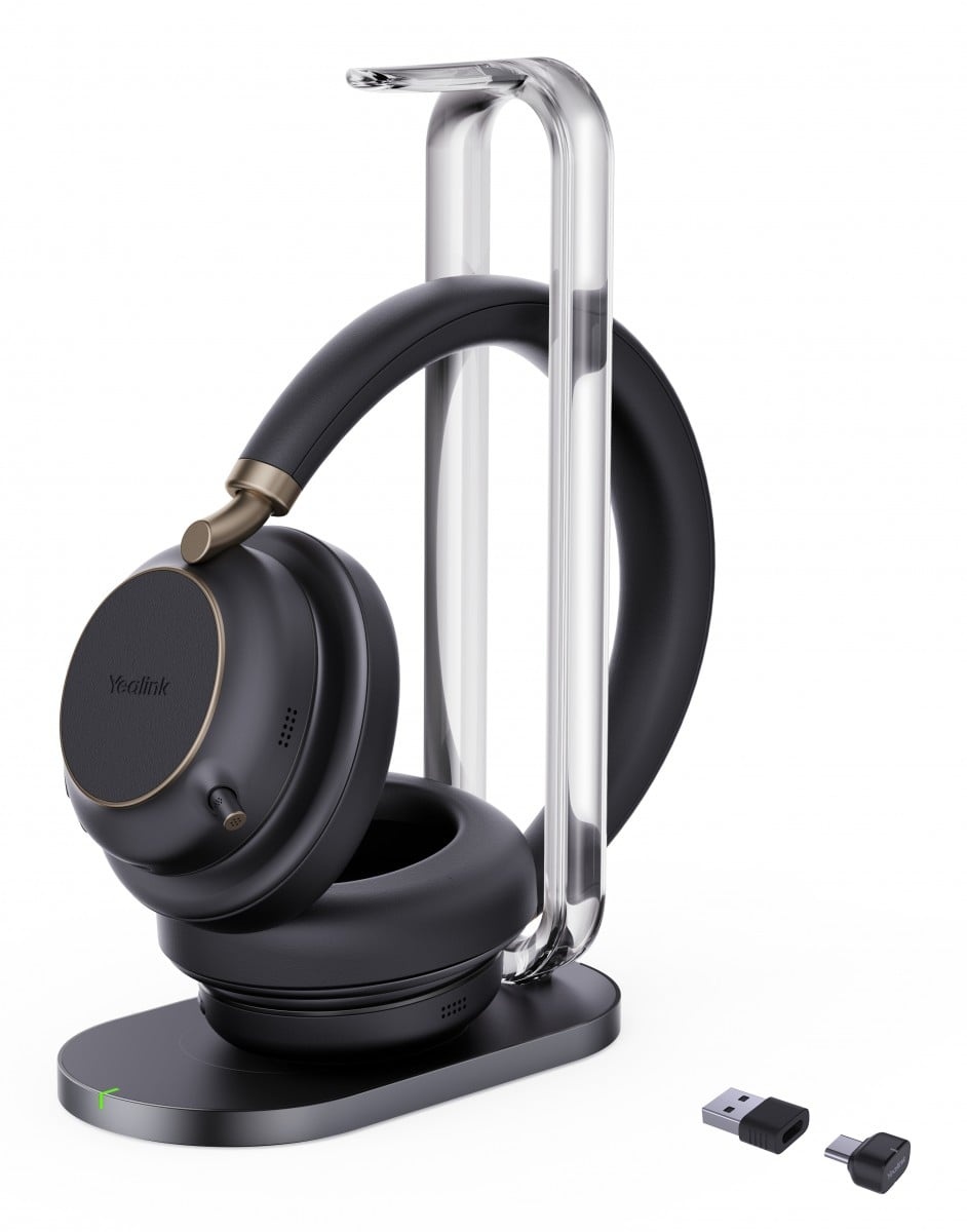 YEALINK Yealink BH76 Plus + Charging Stand Teams USB-C/A Auricolare Wireless A Padiglione Musica e Chiamate USB Type-C / USB Type-A Bluetooth Base di ricarica Nero - AUDIO E CUFFIE PORTATILI | TecnoCARE.net Sabaudia, Latina, Terracina, San Felice Circeo e Pontinia