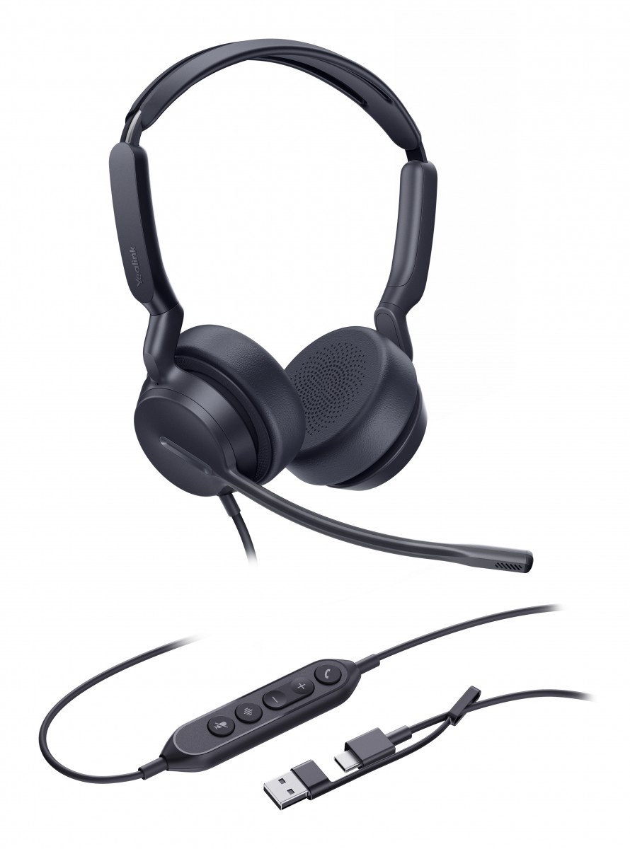 YEALINK Yealink UH42 Dual UC USB-C/A Auricolare Cablato A Padiglione Musica e Chiamate USB Type-C / USB Type-A Nero - AUDIO E CUFFIE PORTATILI | TecnoCARE.net Sabaudia, Latina, Terracina, San Felice Circeo e Pontinia