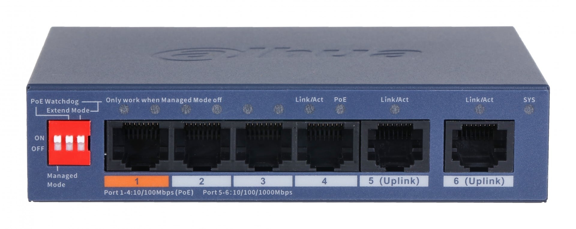 DAHUA Dahua CS4006-4ET2GT-60 Switch PoE gestito Fastethernet - RETI | TecnoCARE.net Sabaudia, Latina, Terracina, San Felice Circeo e Pontinia