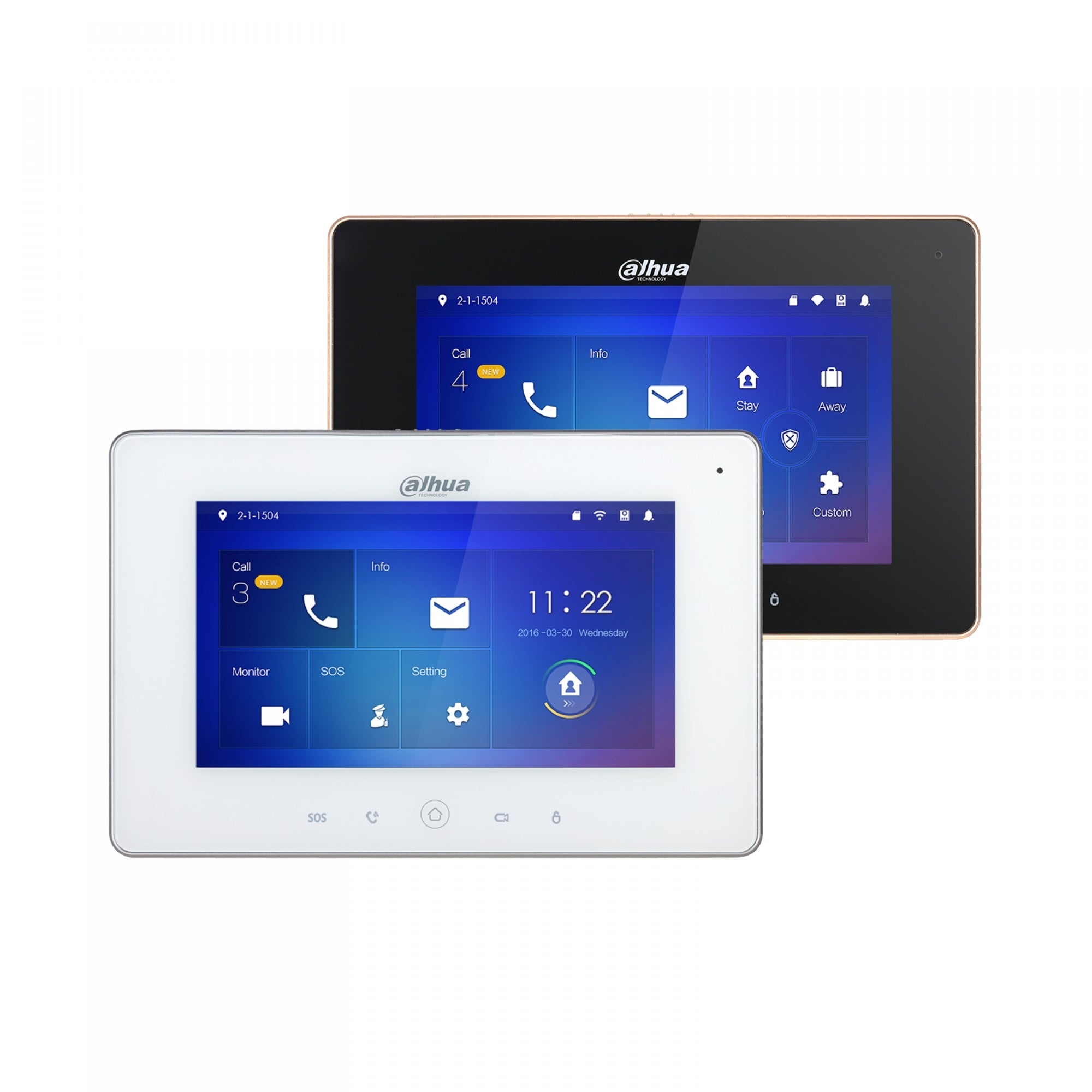 DAHUA Dahua VTH5221DW-S2 Monitor Touchscreen da 7", 1024x600, Monitoraggio IP, Integrazione Allarme, Wi-Fi, PoE - ACCESSO E CONTROLLO | TecnoCARE.net Sabaudia, Latina, Terracina, San Felice Circeo e Pontinia