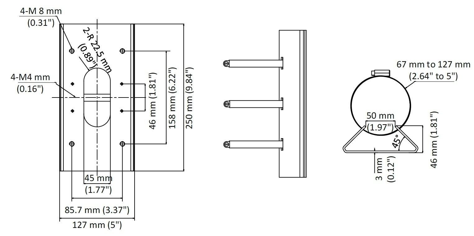 HIKVISION Hikvision DS-1475ZJ-SUS(BLACK) Vertical pole mount - SISTEMI DI SORVEGLIANZA | TecnoCARE.net Sabaudia, Latina, Terracina, San Felice Circeo e Pontinia