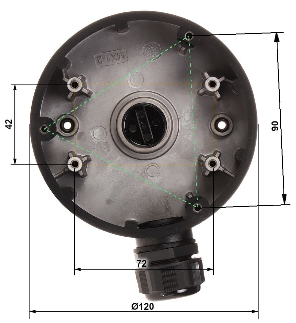 HIKVISION Hikvision DS-1280ZJ-DM46(BLACK) Junction box - SISTEMI DI SORVEGLIANZA | TecnoCARE.net Sabaudia, Latina, Terracina, San Felice Circeo e Pontinia