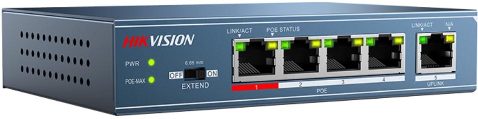 HIKVISION Hikvision DS-3E0105P-E(B) Switch POE Fast Ethernet non gestito a 4 porte - RETI | TecnoCARE.net Sabaudia, Latina, Terracina, San Felice Circeo e Pontinia
