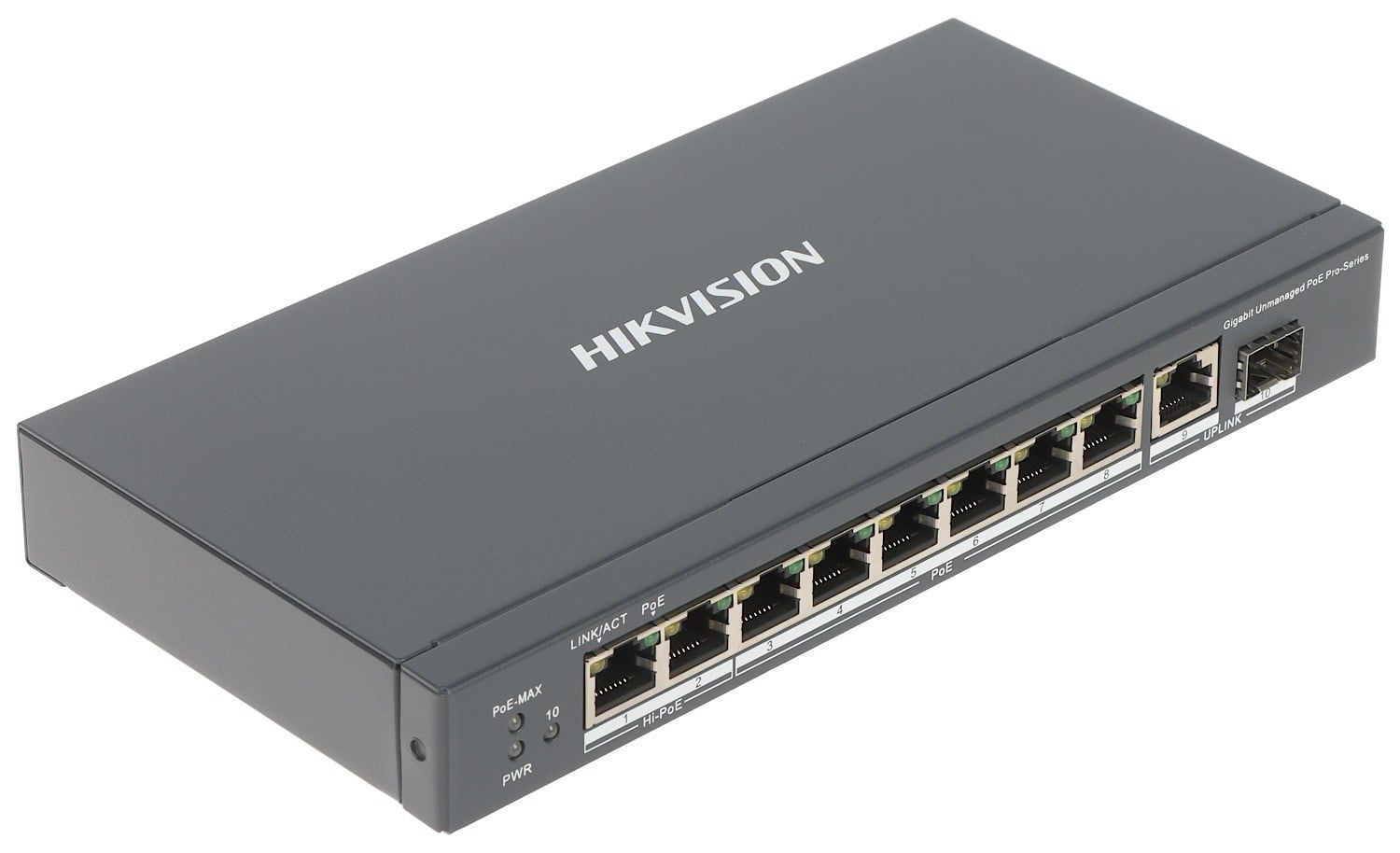 HIKVISION Hikvision DS-3E0510HP-E 8 Port Gigabit Unmanaged POE Switch - RETI | TecnoCARE.net Sabaudia, Latina, Terracina, San Felice Circeo e Pontinia
