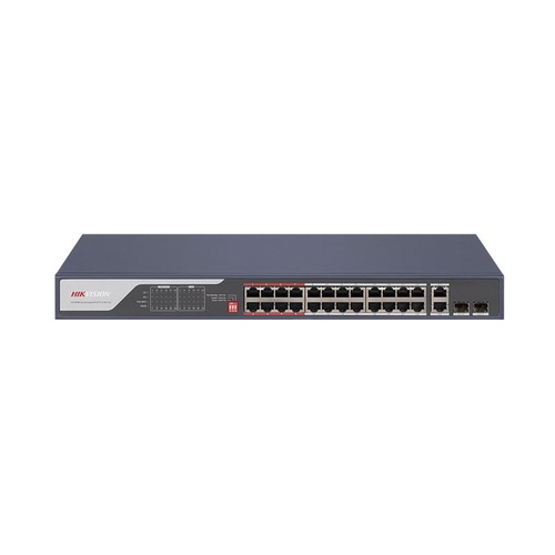 HIKVISION HIKVISION SWITCH 10/100 POE METALLICO + UPLINK GIGABIT SFP - SWITCH E HUB | TecnoCARE.net Sabaudia, Latina, Terracina, San Felice Circeo e Pontinia