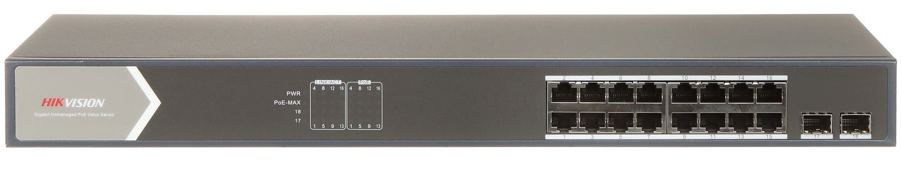 HIKVISION Hikvision DS-3E1518P-SI Switch PoE - RETI | TecnoCARE.net Sabaudia, Latina, Terracina, San Felice Circeo e Pontinia