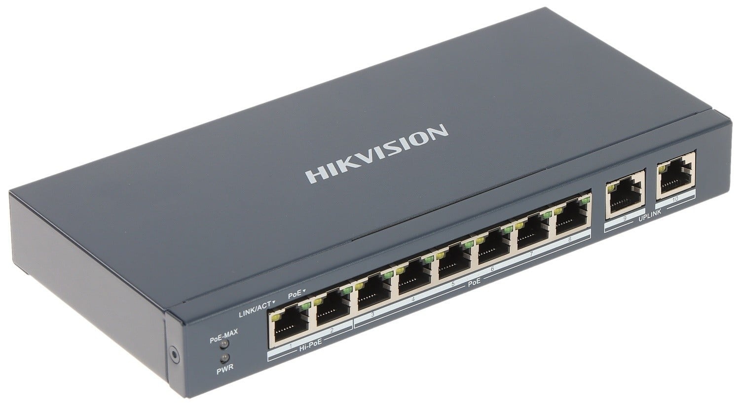 HIKVISION Hikvision DS-3E1310HP-EI 8 Port Fast Ethernet Smart POE Switch - RETI | TecnoCARE.net Sabaudia, Latina, Terracina, San Felice Circeo e Pontinia