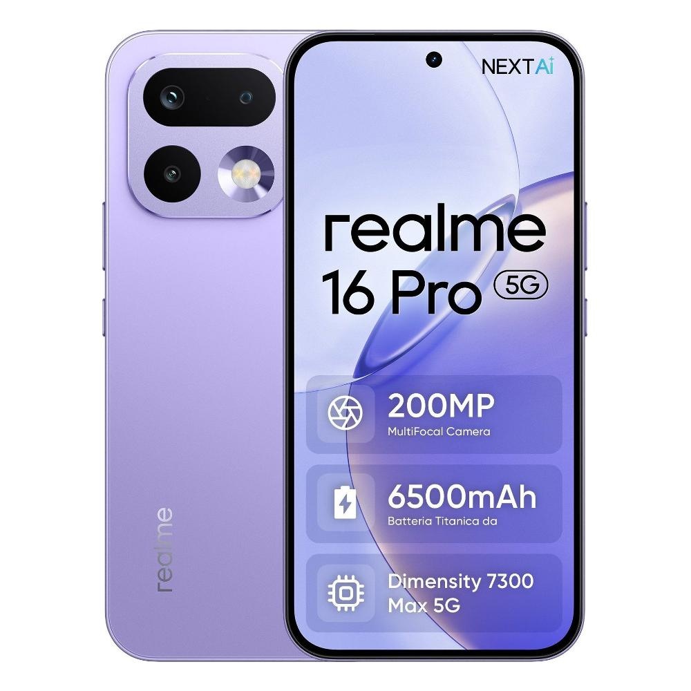 REALME REALME SMARTPHONE 16 PRO 5G 512GB 8GB ORCHID PURPLE - SMARTPHONE | TecnoCARE.net Sabaudia, Latina, Terracina, San Felice Circeo e Pontinia