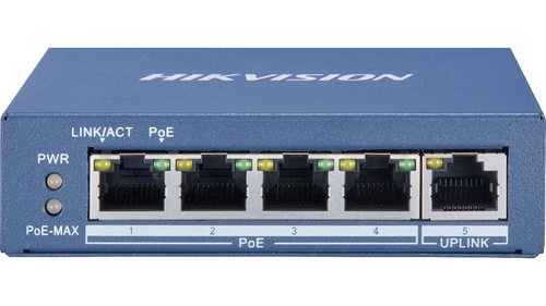 HIKVISION HIKVISION SWITCH 4 PORT GIGABIT UNMANAGED POE SWITCH  1 GIGABIT RJ45 UPLINK PORT, 802.3AF/AT, POE PO - SWITCH E HUB | TecnoCARE.net Sabaudia, Latina, Terracina, San Felice Circeo e Pontinia