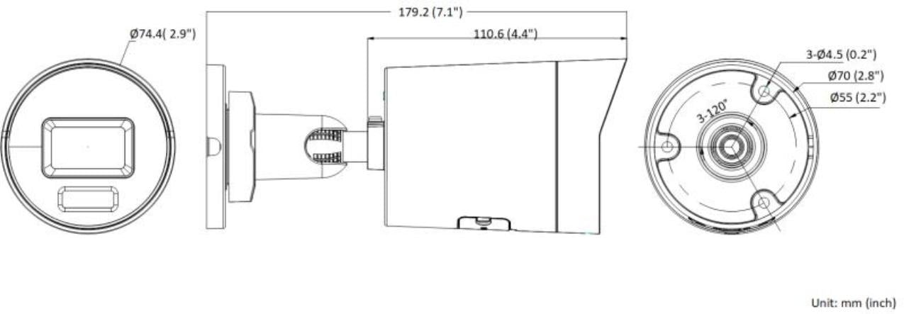 HIKVISION Hikvision DS-2CD2086G2H-IU(2.8mm)(eF)/BLACK Telecamera di rete Mini Bullet fissa 8 MP Powered by Darkfighter - SISTEMI DI SORVEGLIANZA | TecnoCARE.net Sabaudia, Latina, Terracina, San Felice Circeo e Pontinia