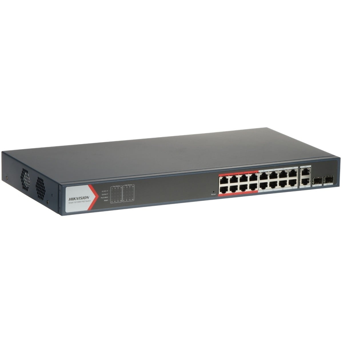 HIKVISION Hikvision DS-3E1318P-EI(B) Switch POE Smart Fast Ethernet a 16 porte - RETI | TecnoCARE.net Sabaudia, Latina, Terracina, San Felice Circeo e Pontinia