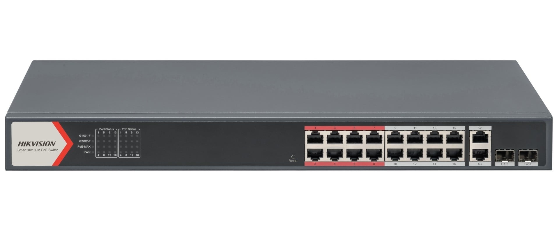 HIKVISION Hikvision DS-3E1318P-EI(B) Switch POE Smart Fast Ethernet a 16 porte - RETI | TecnoCARE.net Sabaudia, Latina, Terracina, San Felice Circeo e Pontinia