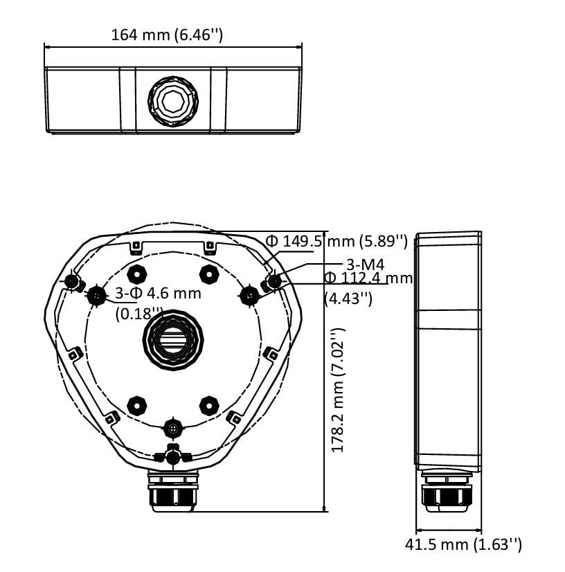 HIKVISION Hikvision DS-1280ZJ-DM25 Junction box - SISTEMI DI SORVEGLIANZA | TecnoCARE.net Sabaudia, Latina, Terracina, San Felice Circeo e Pontinia