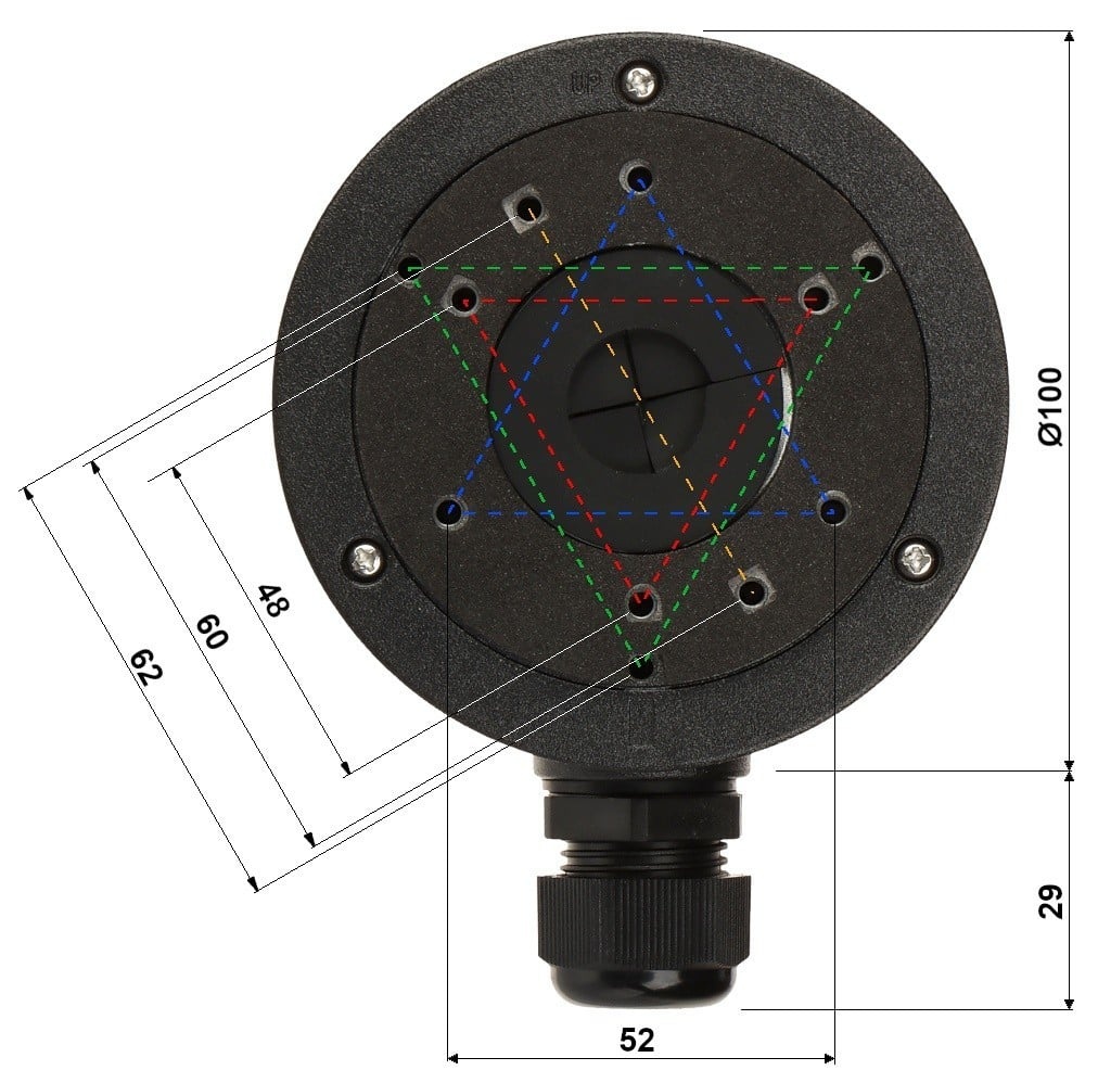 HIKVISION Hikvision DS-1280ZJ-XS(Black) Junction box - SISTEMI DI SORVEGLIANZA | TecnoCARE.net Sabaudia, Latina, Terracina, San Felice Circeo e Pontinia
