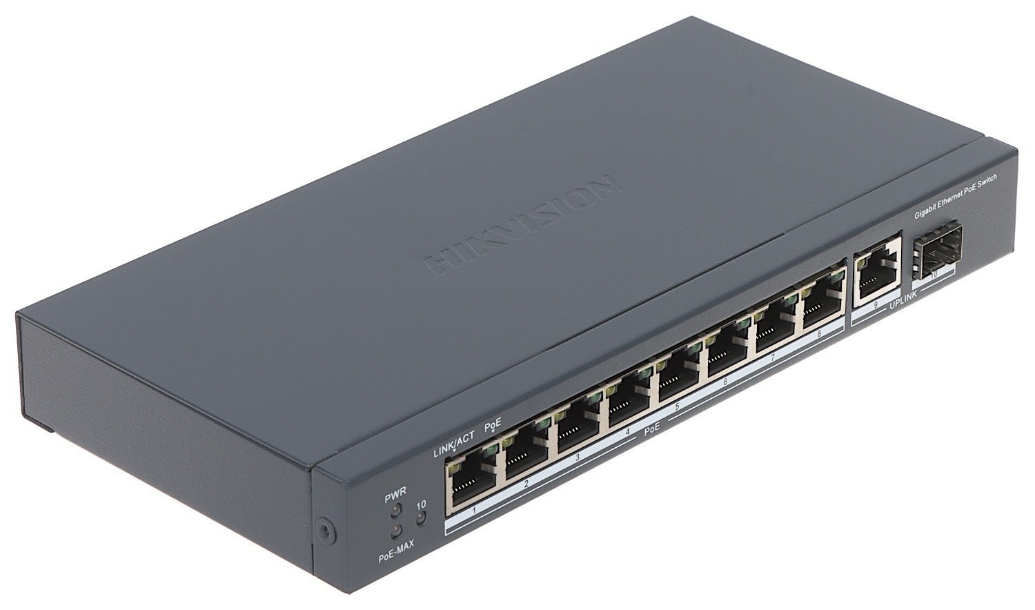 HIKVISION Hikvision DS-3E0510P-E Switch POE Gigabit non gestito a 8 porte - RETI | TecnoCARE.net Sabaudia, Latina, Terracina, San Felice Circeo e Pontinia