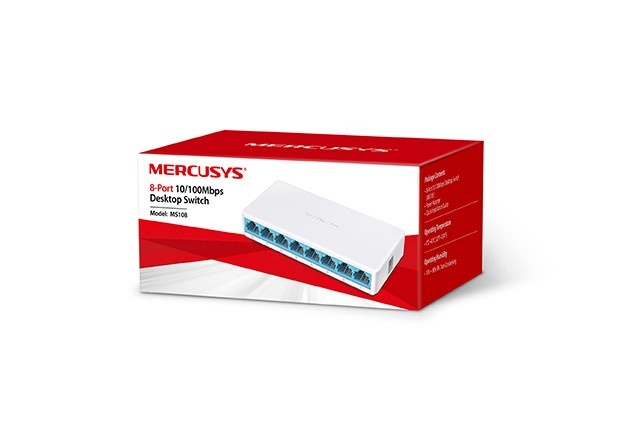 TP-LINK Mercusys MS108 switch di rete Non gestito Fast Ethernet (10/100) Bianco - RETI | TecnoCARE.net Sabaudia, Latina, Terracina, San Felice Circeo e Pontinia