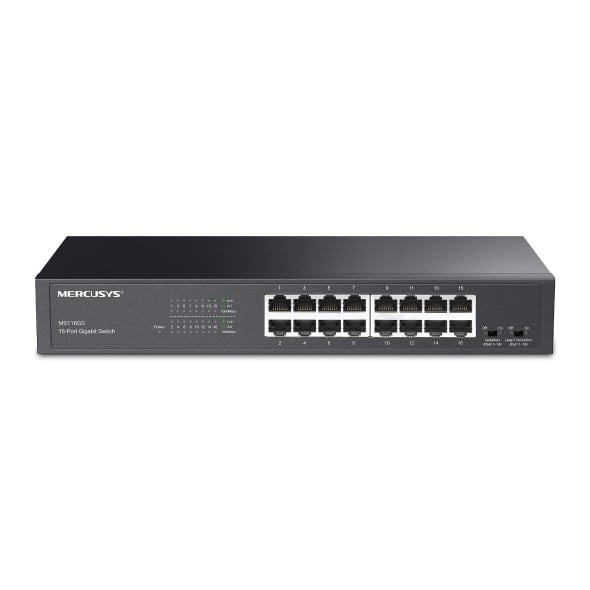 TP-LINK TP-Link MS116GS switch di rete Gigabit Ethernet (10/100/1000) Nero - RETI | TecnoCARE.net Sabaudia, Latina, Terracina, San Felice Circeo e Pontinia