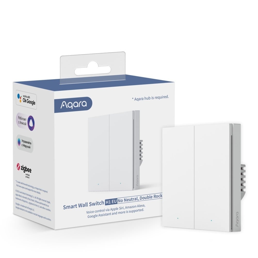 AQARA Aqara WS-EUK02 interruttore della luce Policarbonato (PC) Bianco - STABILIZZATORI DI RETE | TecnoCARE.net Sabaudia, Latina, Terracina, San Felice Circeo e Pontinia