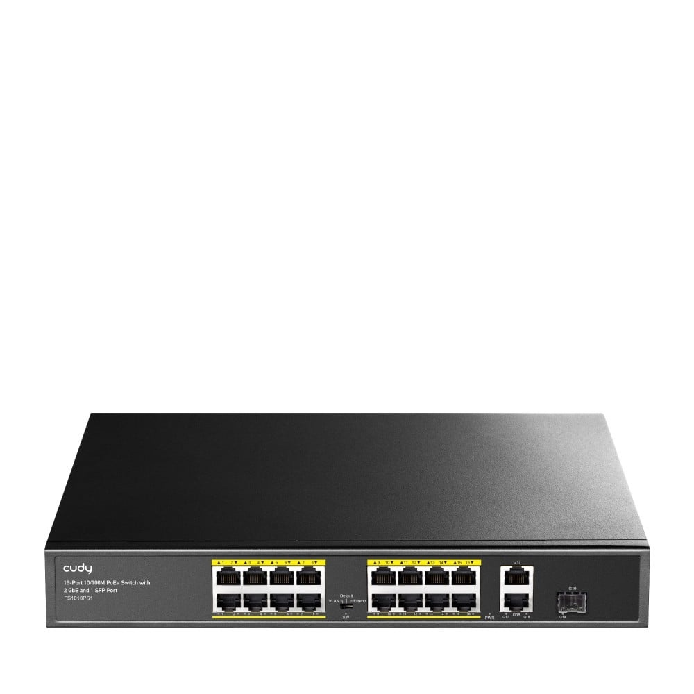 CUDY Cudy FS1018PS1 switch di rete Fast Ethernet (10/100) Supporto Power over Ethernet (PoE) Grigio - RETI | TecnoCARE.net Sabaudia, Latina, Terracina, San Felice Circeo e Pontinia