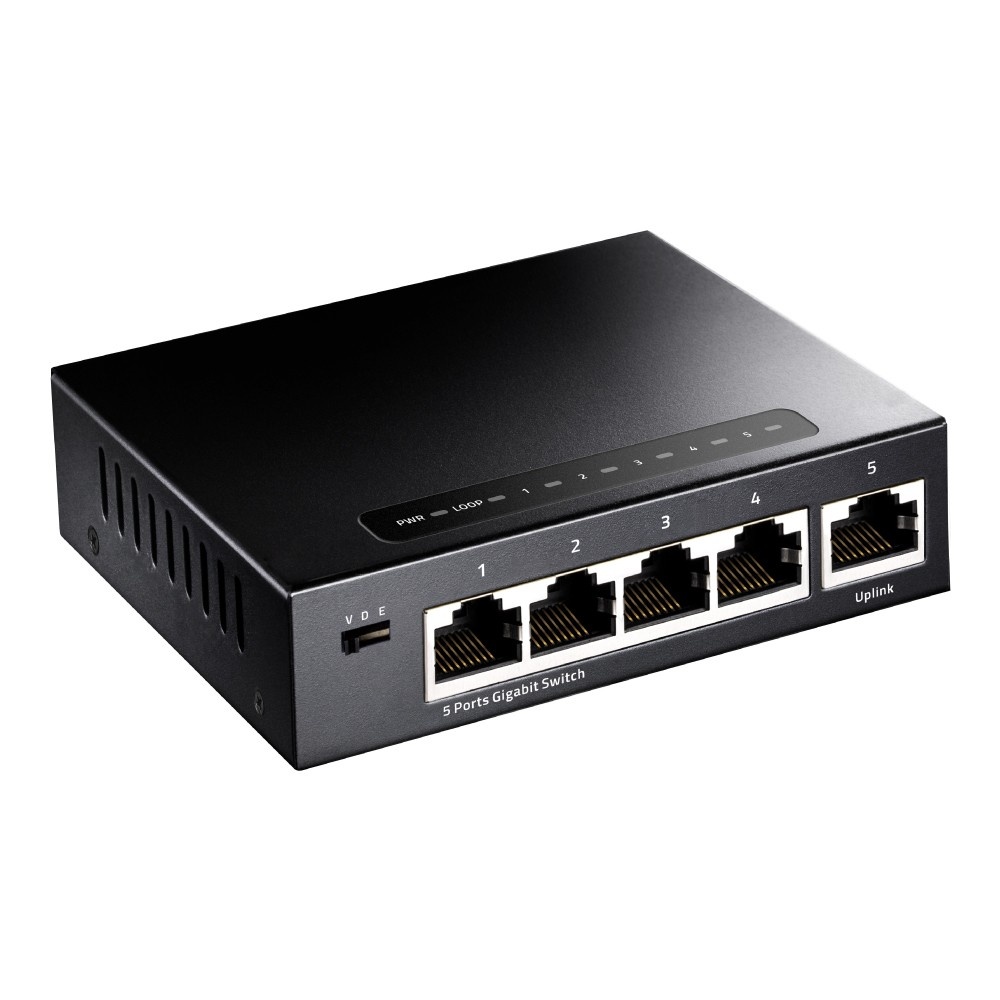 CUDY Cudy GS105 switch di rete Gigabit Ethernet (10/100/1000) Nero - RETI | TecnoCARE.net Sabaudia, Latina, Terracina, San Felice Circeo e Pontinia