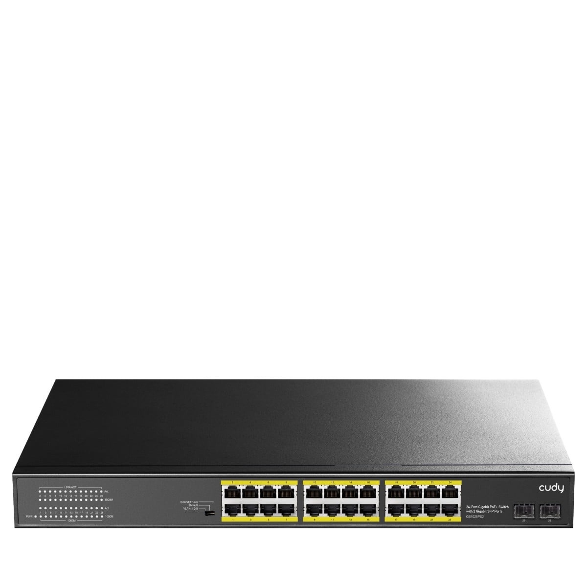 CUDY Cudy GS1028PS2 switch di rete Gigabit Ethernet (10/100/1000) Supporto Power over Ethernet (PoE) Nero - RETI | TecnoCARE.net Sabaudia, Latina, Terracina, San Felice Circeo e Pontinia