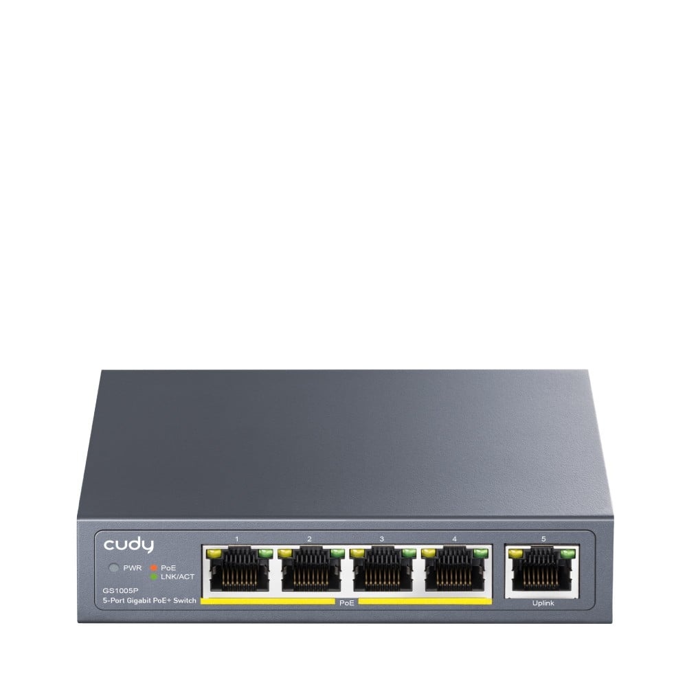 CUDY Cudy GS1005P switch di rete Gigabit Ethernet (10/100/1000) Supporto Power over Ethernet (PoE) Grigio - RETI | TecnoCARE.net Sabaudia, Latina, Terracina, San Felice Circeo e Pontinia