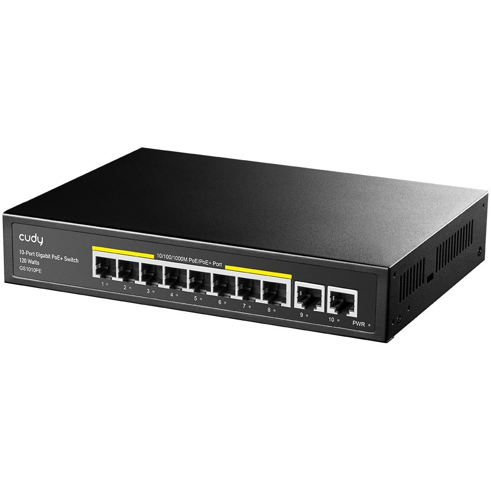 CUDY Cudy GS1010PE switch di rete Gigabit Ethernet (10/100/1000) Supporto Power over Ethernet (PoE) Nero - RETI | TecnoCARE.net Sabaudia, Latina, Terracina, San Felice Circeo e Pontinia