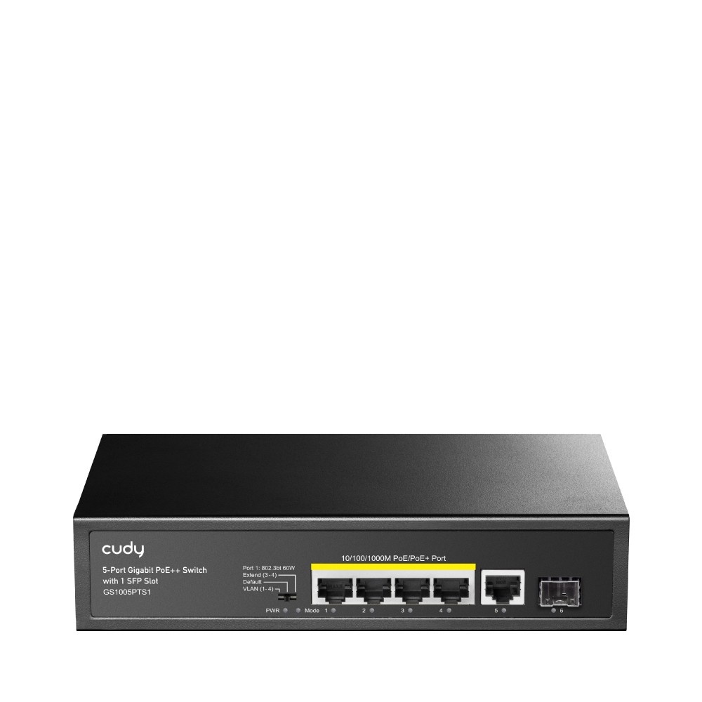 CUDY Cudy GS1005PTS1 switch di rete Gigabit Ethernet (10/100/1000) Supporto Power over Ethernet (PoE) Nero - RETI | TecnoCARE.net Sabaudia, Latina, Terracina, San Felice Circeo e Pontinia